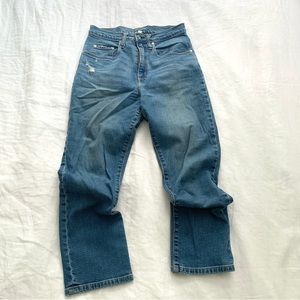 Nobody Cropped High Waisted Jeans